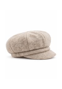 collezione alessandro® - Mütze New York Schirmmütze aus Wolle, Made in Italy - beige