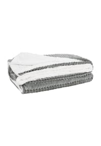 Aspero® - Flanell Kuscheldecke 150x200 cm Ezeiza - Dunkelgrau