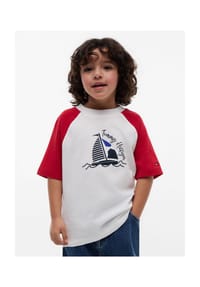 TOMMY HILFIGER - Shirt, Halbarm, für Kinder - XLG  RED