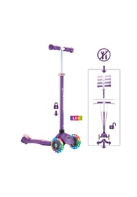 GLOBBER - PRIMO PLUS LIGHTS lila, mit Leuchtrollen - lila