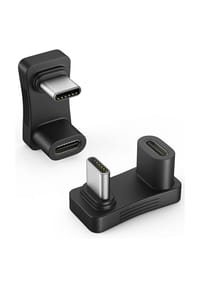 MANIKE - 180 Grad USB-C Adapter 2er-Set, U-Form Winkeladapter, 8K@60Hz Video, 100W Power Delivery & 20Gbps Datenübertragung - 