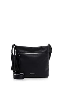 Emily & Noah - BELLI Umhängetasche, Quaste, Reißverschluss, für Damen - 101 BLACK-MAT(VE2)