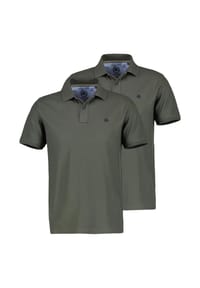 LERROS - Poloshirt 2er Pack Basic - Basalt grey