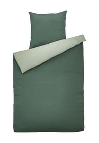 GALERIA home - Premium-Satin-Bettwäsche - SALBEI GRÜN/KHAKI