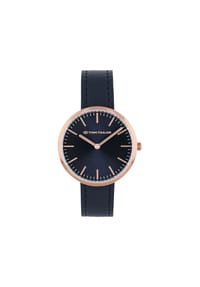 TOM TAILOR - Quarzuhr für Damen, Edelstahl - Blau