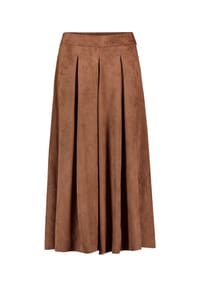 BETTY BARCLAY - Hosenrock mit Bundfalten - Dark Coffee