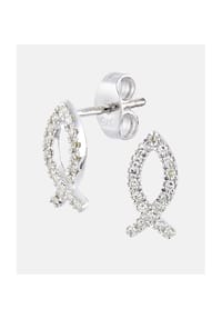 Diamant L'eternel - Ohrringe, mit 0.1 ct Diamant, 375 Weißgold - white gold