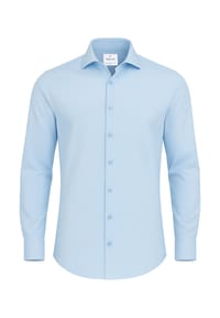 Vercate - Bügelfrei Businesshemd, Slim Fit, Langarm, für Herren - hellblau