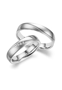 MARRYA - MARRYA MARRYA Titan Ringe Trauringe Eheringe Partnerringe - Damen Ring - silber