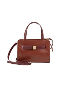 DuDu - Schultertasche Leder 23 cm - brown