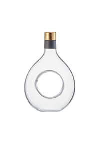 Eisch - Wasserkaraffe Cosmo Gold No Drop, Gold, Schwarz, 1 L - transparent