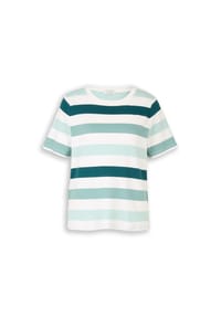 TOM TAILOR - T-Shirt, Baumwolle, für Damen - 40115 WHITE NAVY