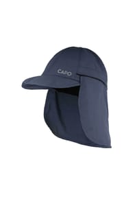 CAPO - Softcap, Nackenschutz Reißverschluss, 6-teilig, Reflexbügler, UV 50 - black