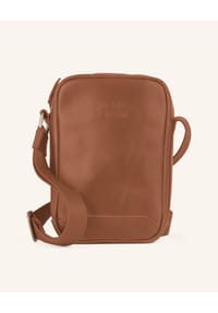 BUCKLE & SEAM - Leder Crossbody – Bag RUNNER, wasserdicht - Braun