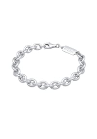 KUZZOÍ - Armband Herren Rundanker Massiv 925 Silber - Silber