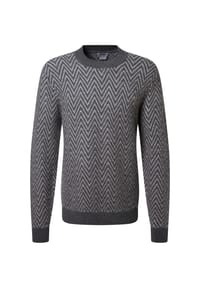 pierre cardin - Pullover mit Zickzack-Muster - Sharkgray