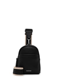 Emily & Noah - ELENA Umhängetasche, Reißverschluss, Emblem, für Damen - 100 BLACK