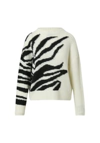comma, - Strickpullover, Stehkragen, für Damen - 01X2  WHITE