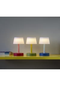 REMEMBER® - Tischleuchte "Fritz Coral" - WEISS/PINK