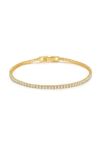 GLANZSTÜCKE MÜNCHEN - Damen Armband aus 925/- Sterling Silber in Gelbgold mit Zirkonia - gelbgold
