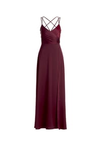 Vera Mont - Abendkleid mit V-Ausschnitt - Deep Dahlia