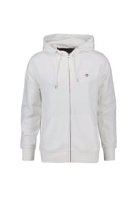 GANT - Herren Sweatjacke - REGULAR SHIELD FULL ZIP HOODIE, Kapuze, Baumwoll-Mix - Blau