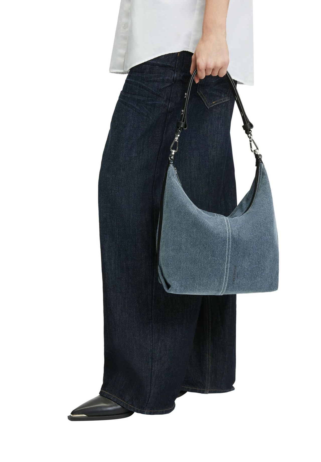 LIEBESKIND PARIS 2 DENIM Schultertasche, Reißverschluss, für Damen 