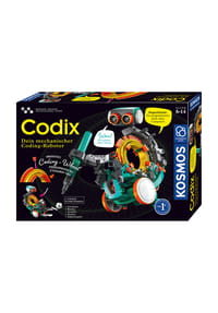 KOSMOS - Codix - Dein Mechanischer Coding Roboter, Coding Roboter, Programmieren Lernen, ab 8 Jahren - 