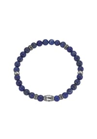 GIORGIO MARTELLO MILANO - Armband mit Lapis-Kugeln, Silber 925 - blau