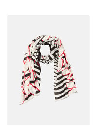 olsen - Schal mit Panneaux-Print - Black
