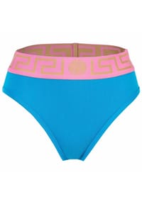 VERSACE - Damen Slip - TOPEKA, High Leg, Unterwäsche, Organic Cotton, Bi-Stretch - Blau
