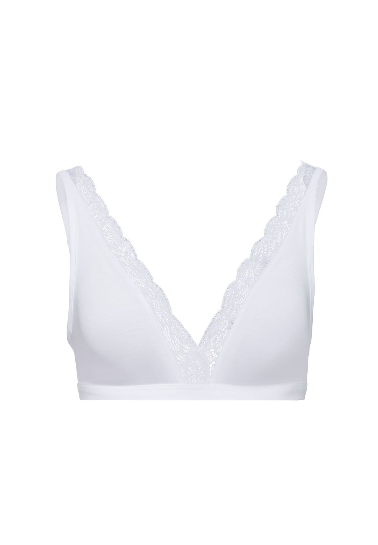 Hanro Soft Cup Bh Cotton Lace Weiß 80A