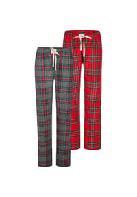 HAPPY SHORTS - Pyjamahose Christmas - grün/anthra kariert