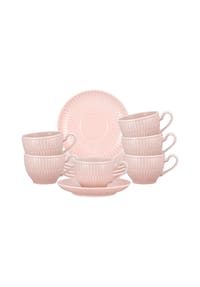 Seltmann Weiden Espressotassen mit Untertassen Amina 100 ml 6er Set - AMINA - grau