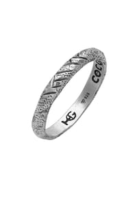 HAZE & GLORY - Ring Coconut Society Stacking 925 Silber - Silber