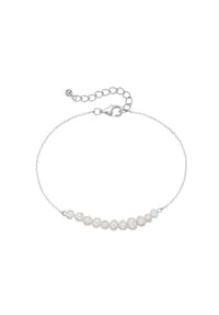SMART JEWEL® - Armband mit Süßwasser-Perlen, Silber 925 - gold