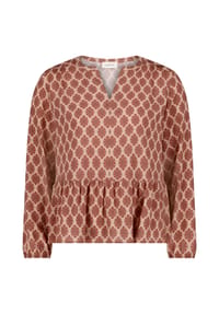 CARTOON - Casual-Bluse mit Raffung - Rosé/Rosé