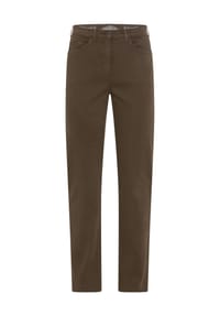 RAPHAELA BY BRAX - Stoffhose Patti Straight, Five-Pocket, für Damen - 53 HAZELNUT