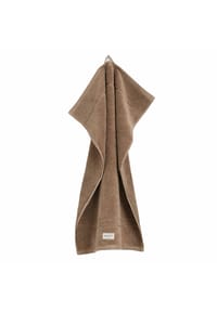GANT - Gästetuch - Premium Handtuch, 30 x 50 cm, Frottee, Bio-Baumwolle, Logo, uni - Beige