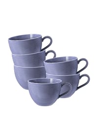 Seltmann Weiden Milchkaffeetassen Beat Color Glaze 0,35 l 6er Set - BEAT - beige