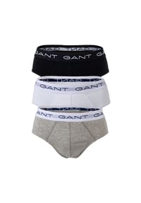 GANT - Herren Slips, 3er Pack - Brief 3-Pack, Slim Fit, Logo, Stretch Cotton, uni - Blau