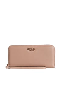 GUESS AMORETTE SLG LARGE ZIP - Langbörse, Kunstleder, für Damen - BEIGE