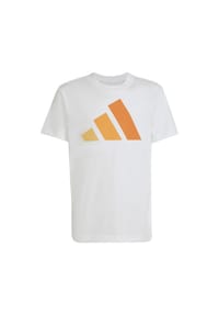 adidas - T-Shirt, Baumwolle, für Kinder - WHITE/ICE TANGERI.