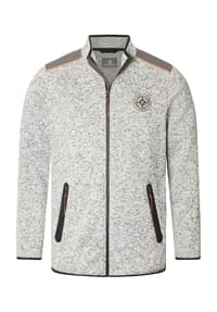 JAN VANDERSTORM - Strickfleecejacke JAAFET - weiß