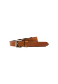 camel active - Ledergürtel mit glatter Oberfläche - Mandel