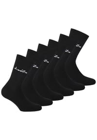 diadora - Unisex Socken, 6er Pack - Sportsocken, Baumwolle, Logo, einfarbig - Dunkelblau
