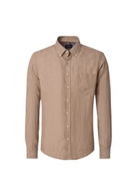 CASAMODA - Herren Leinenhemd uni Casual Fit - Beige
