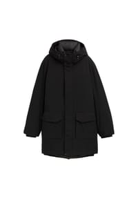 DENIM TOM TAILOR - Parka, Stehkragen, Kapuze, für Herren - 29999 BLACK