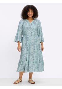 sheego - Kleid - ecru-topas-bedruckt