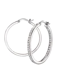 S.Oliver Damen Hängeohrringe Edelstahl Mit Swarovski Kristallen